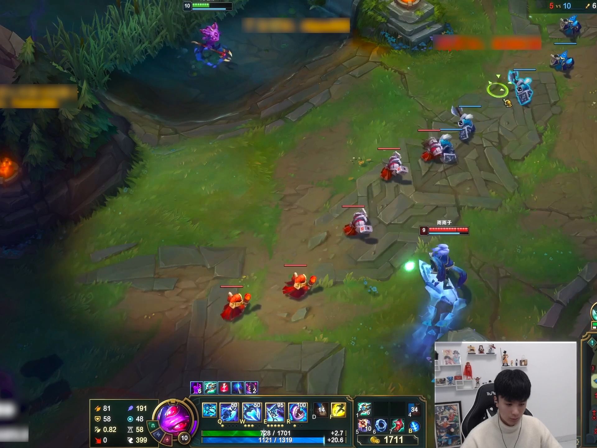 【芒果鱼】残血技能全躲极限反杀岩雀的自尊,看鱼桑操作就是一种美