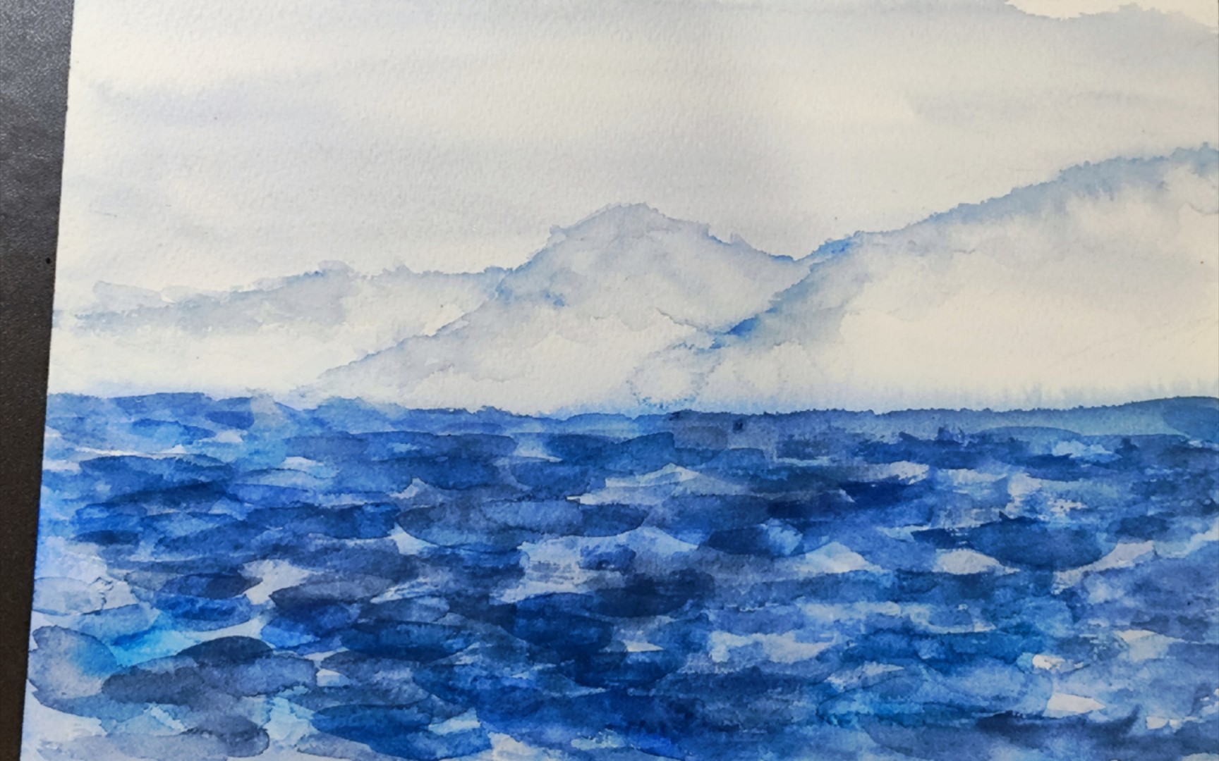 苍山洱海 水彩过程