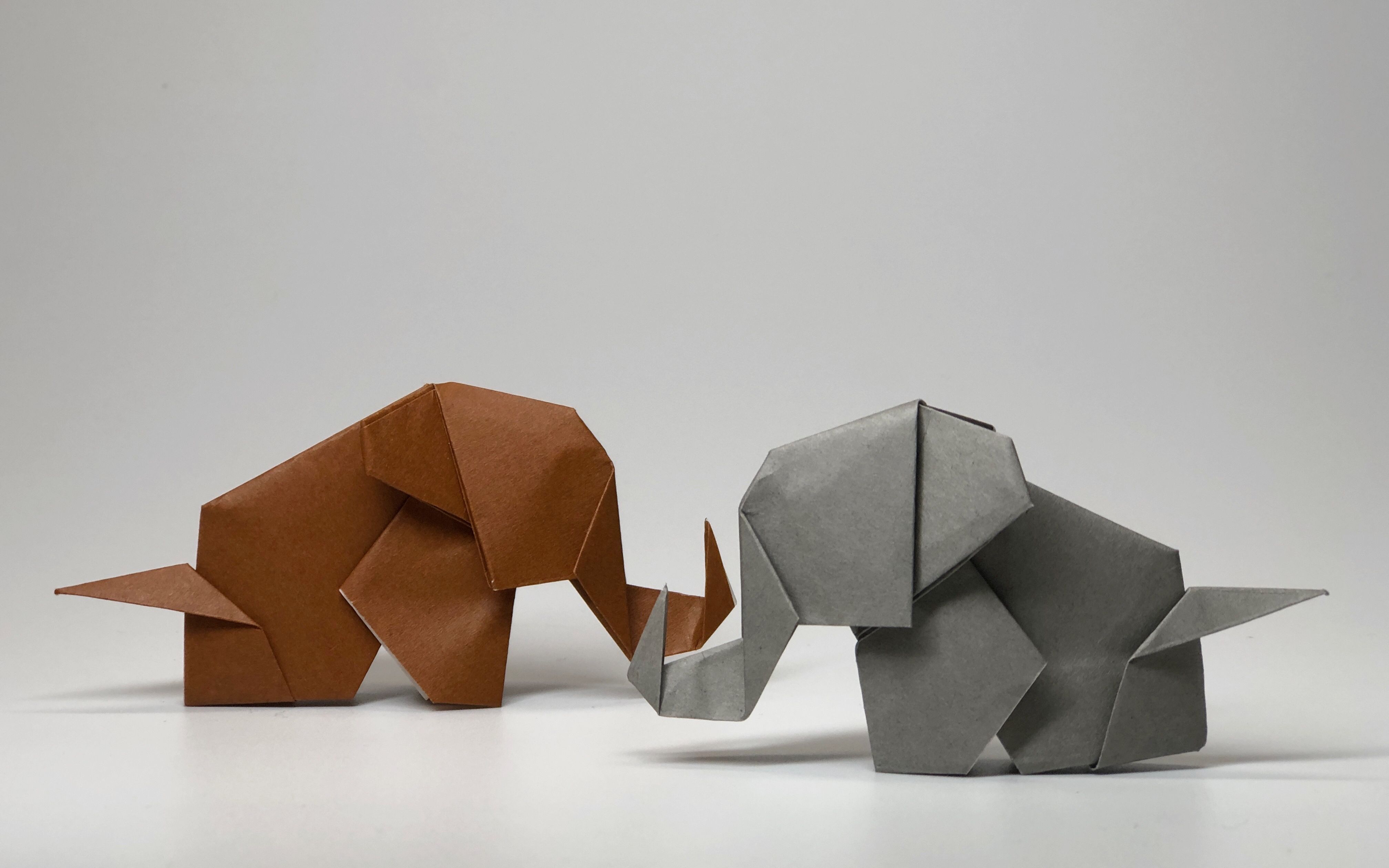 手工折纸分享,教你可爱大象的折叠方法