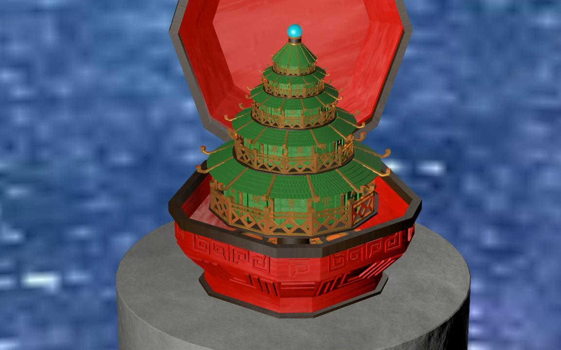 秦时明月 幻音宝盒 c4d复刻_哔哩哔哩_bilibili