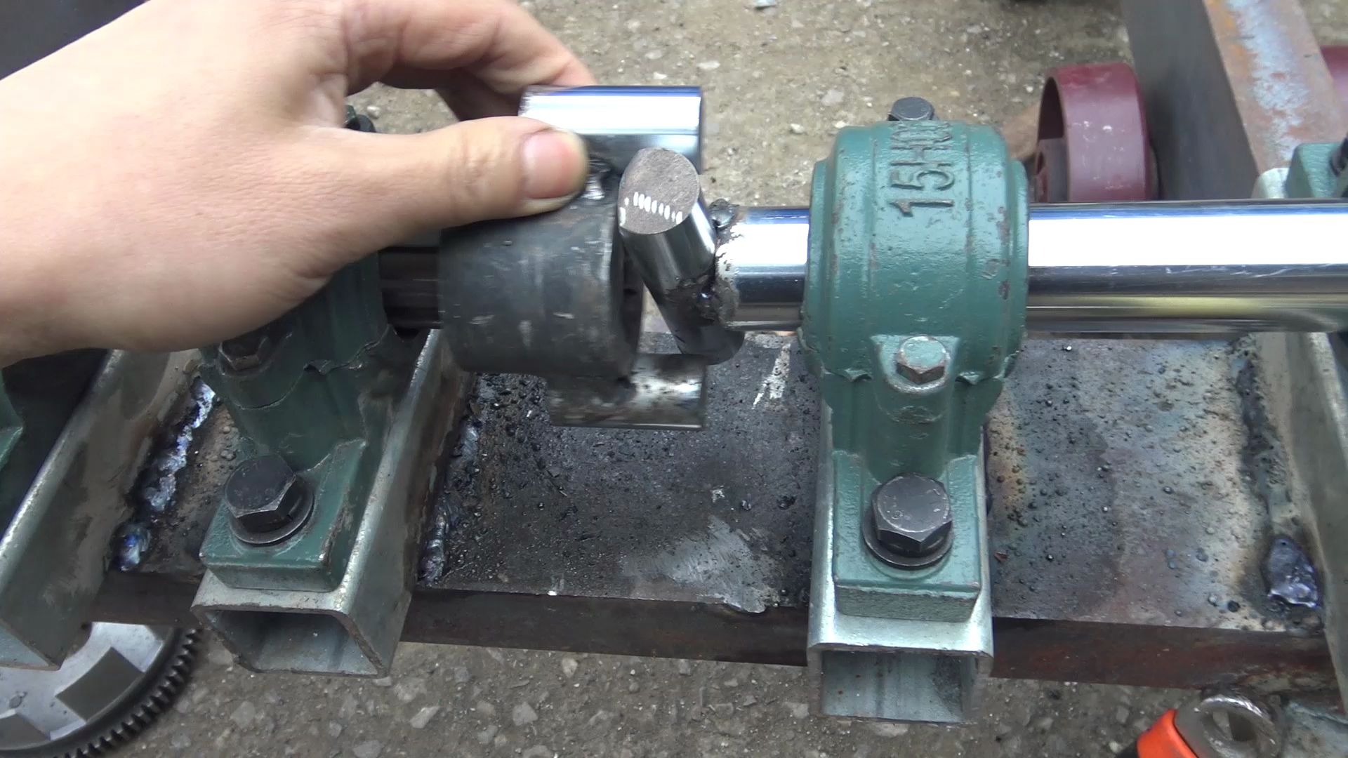 自制农用履带车5,自制离合器