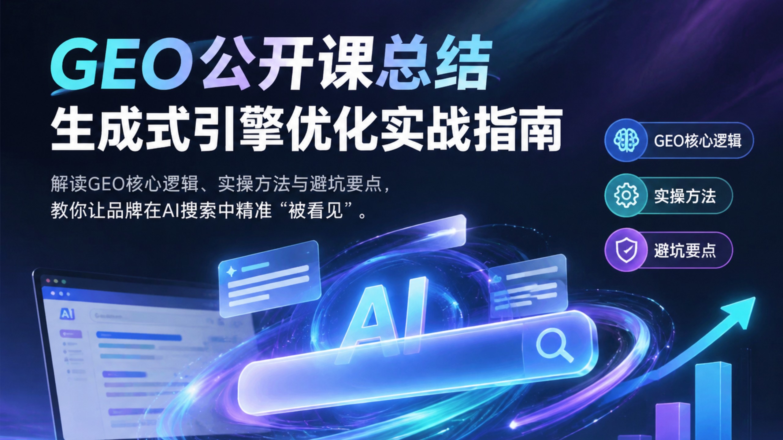 GEO公开课1期上线!教你用3要素让AI精准提品牌~诊断+白帽+三要素全解析,评论“课件”领PPT!#GEO优化 #AI搜索