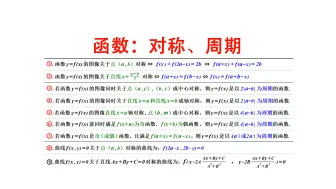 Download Video: 高中数学，函数的对称性、周期性