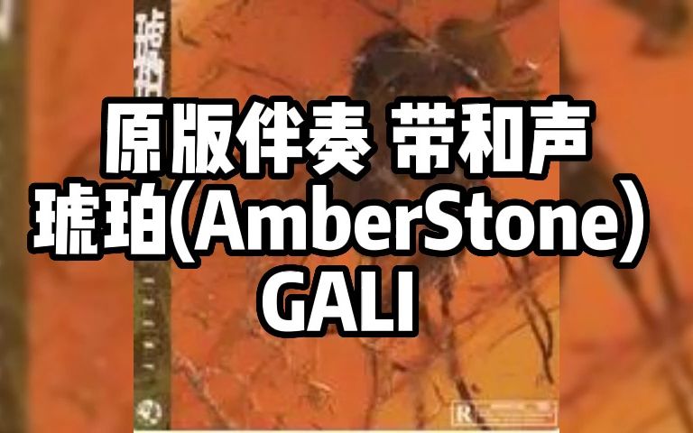 琥珀(AmberStone)  GALI 原版伴奏 带和声哔哩哔哩bilibili