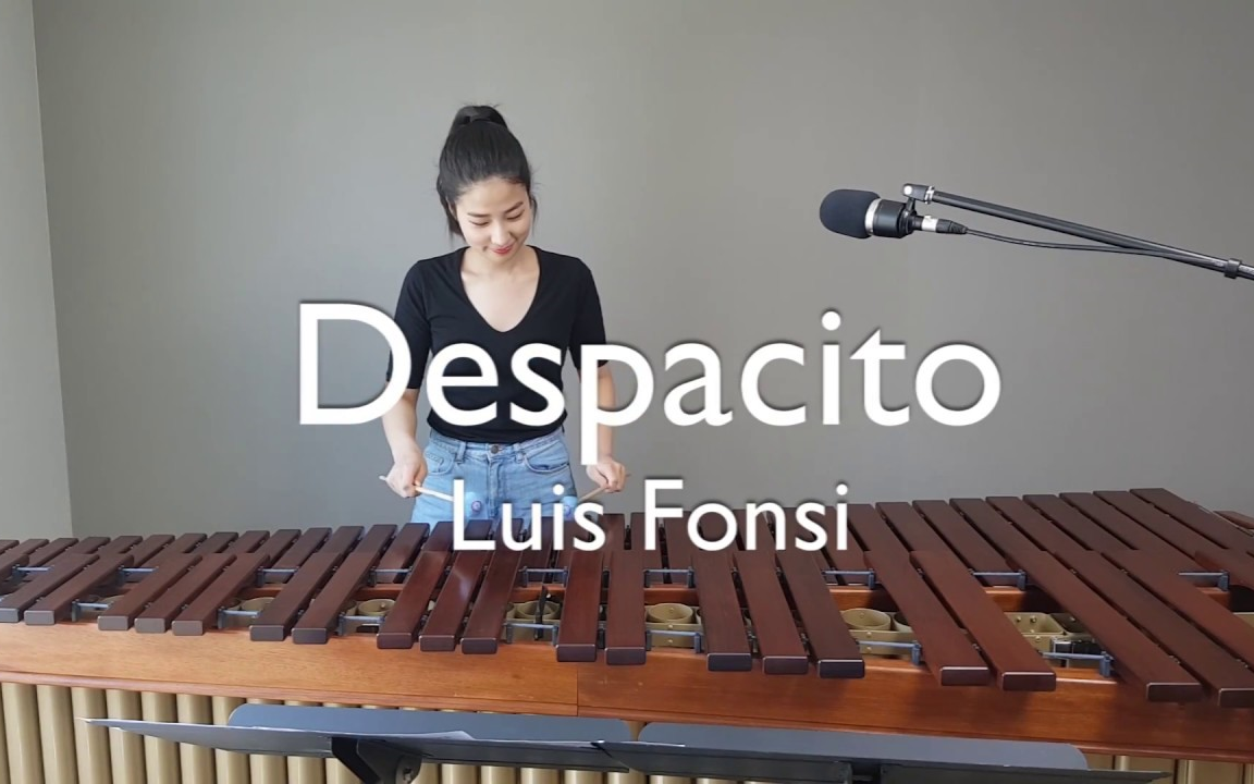 韓國美女用馬林巴琴演奏despacito