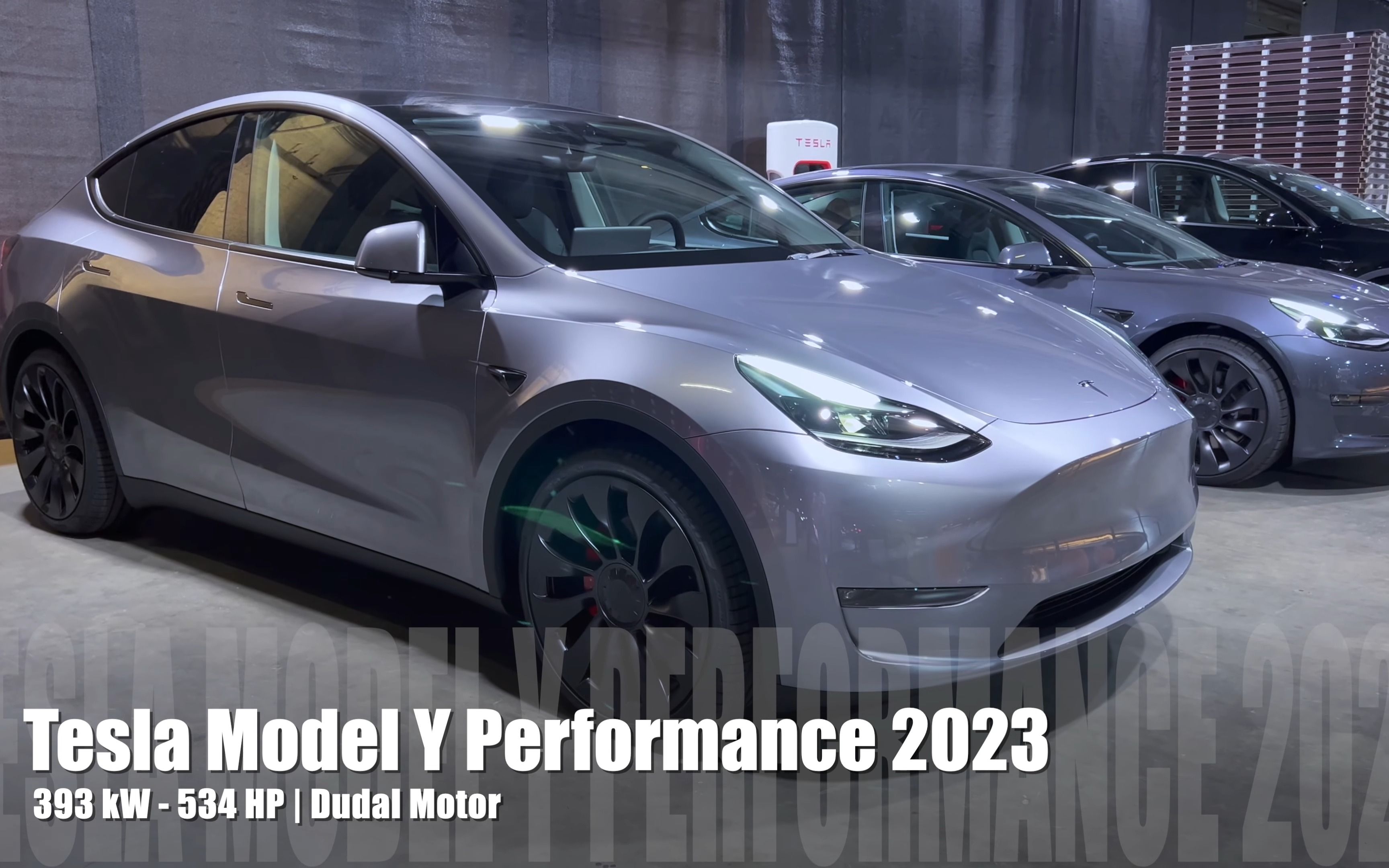 【4k】特斯拉新银色model y在德国车展发布|先睹为快