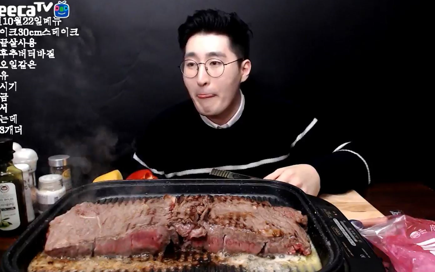 【mbro】【吃播剪说话】【二倍速】【大胃王吃播】吃韩牛牛排