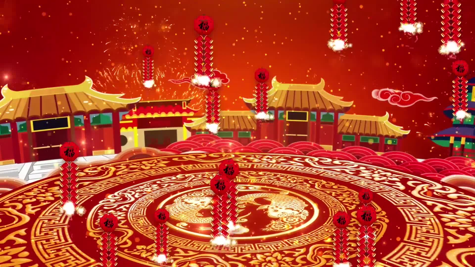 [图]4095151 《盛世欢歌》喜庆新年春晚开场舞蹈背景