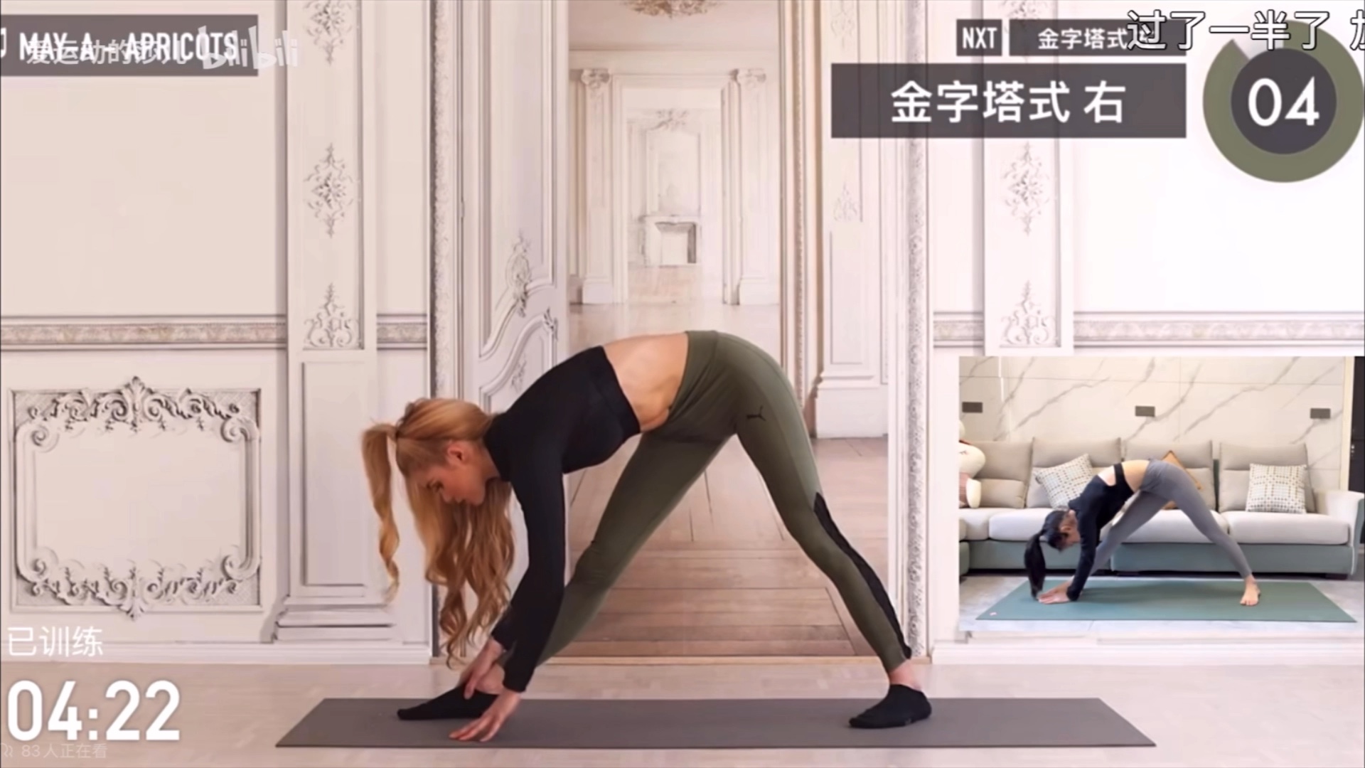 帕梅拉 腿部拉伸. 自用