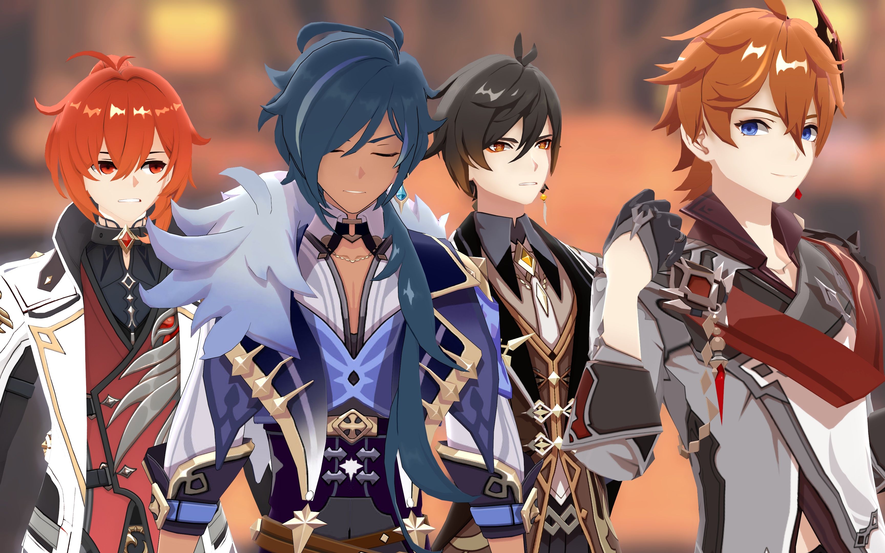 【4k/原神mmd/迪&凯&达&钟】.