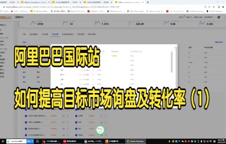 阿里巴巴国际站如何提高目标市场询盘及转化率(1)哔哩哔哩bilibili
