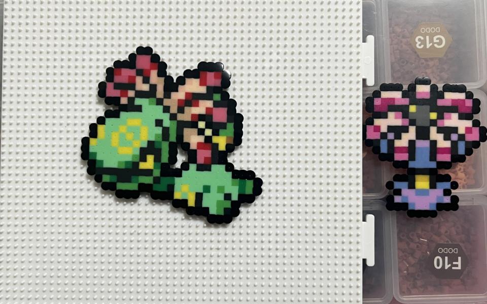 拼豆宝可梦像素图鉴346-摇篮百合