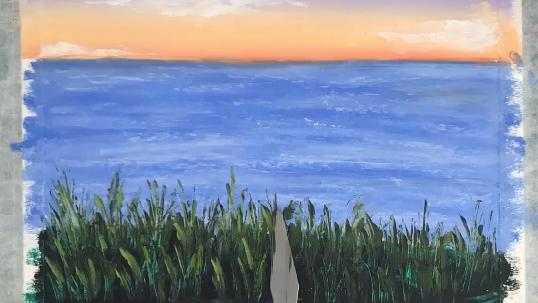 油画棒治愈系速涂小风景