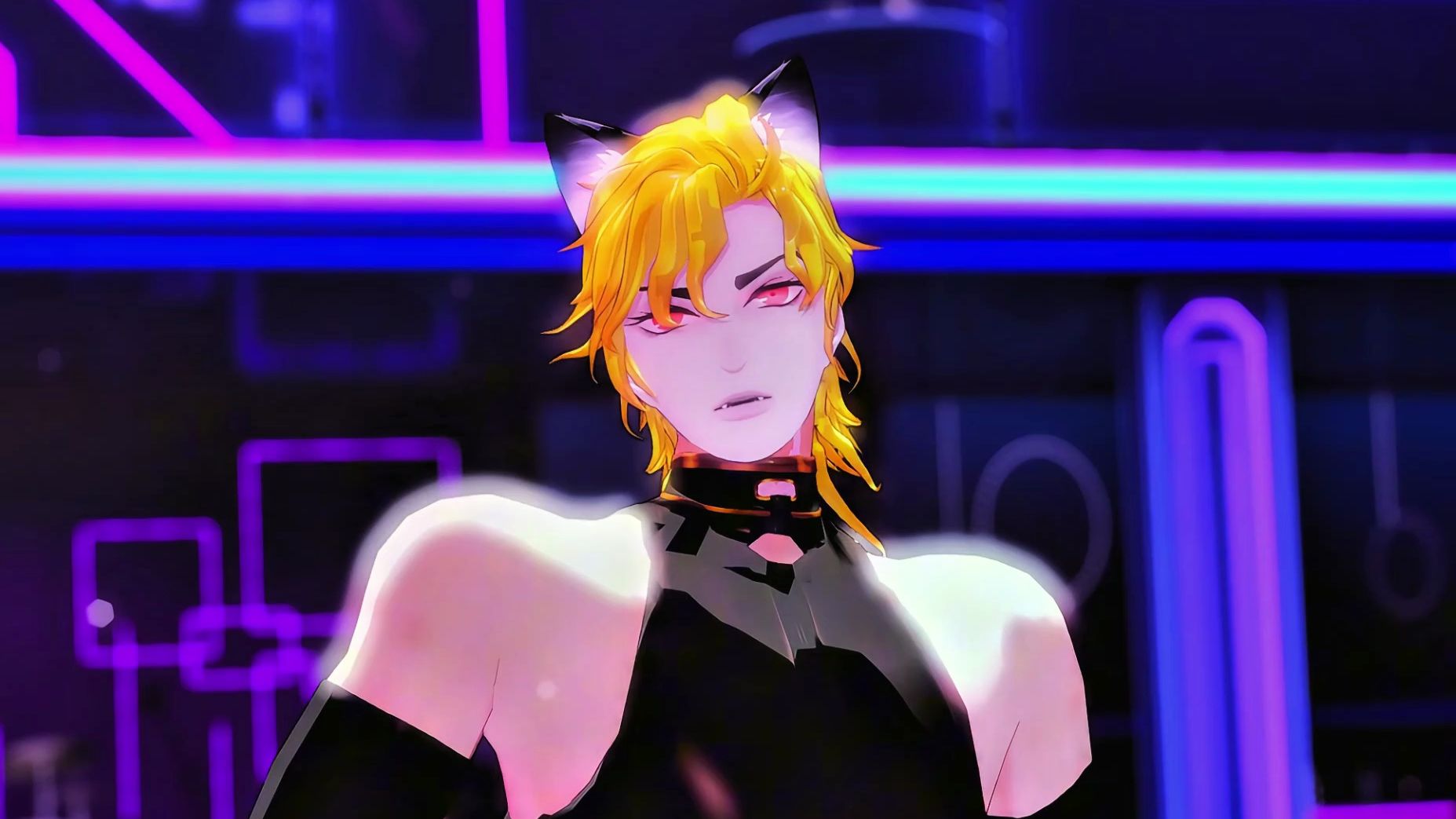 【jojo|mmd】夜店小猫dio!【屋顶着火】