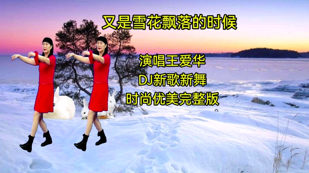 [图]#春节倒计时#火爆新舞《又是雪花飘落的时候》完整版，歌曲深情忧伤，动感优美