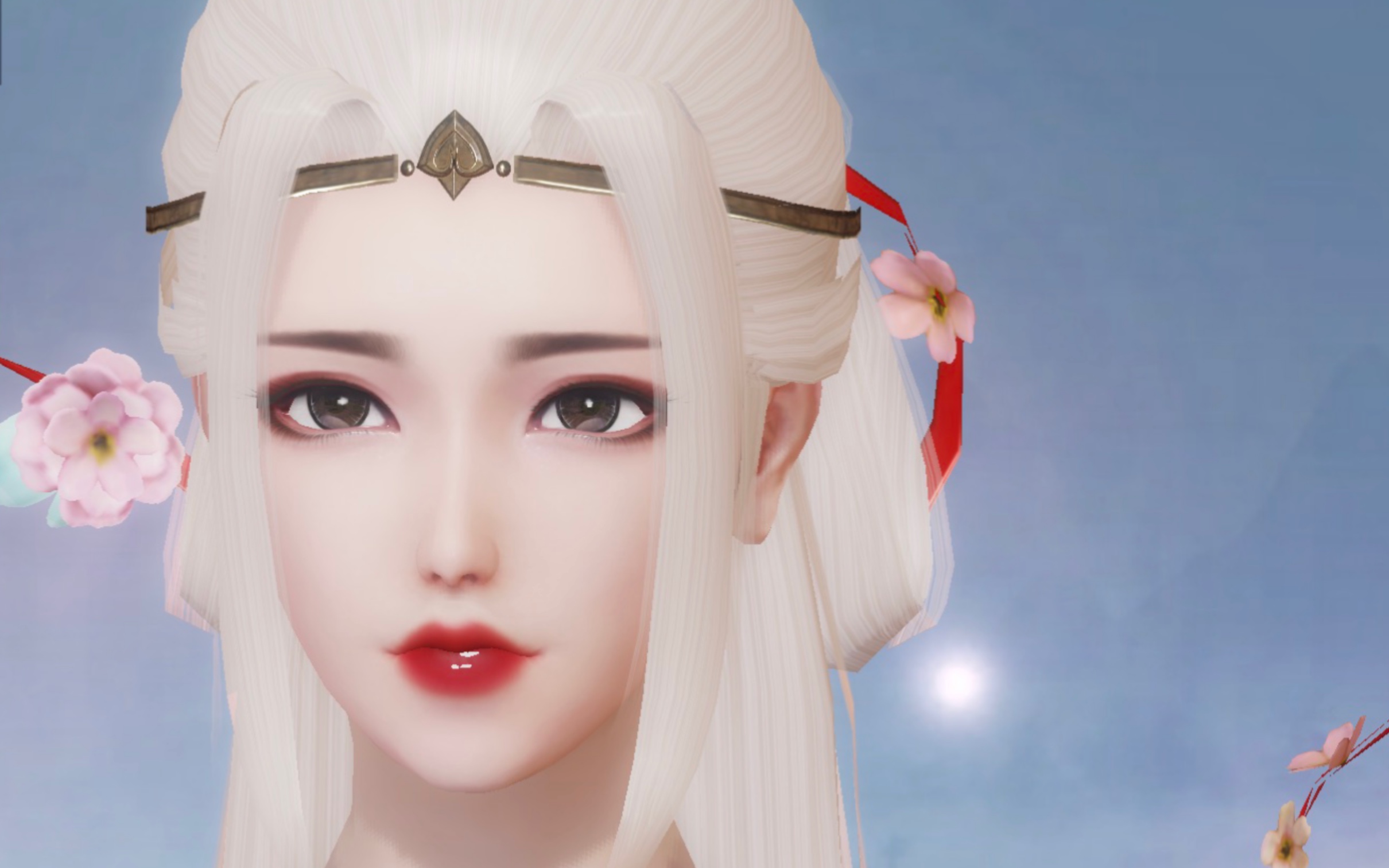 云烟浮生为卿歌捏脸数据女咯吱原创浓烟系美女