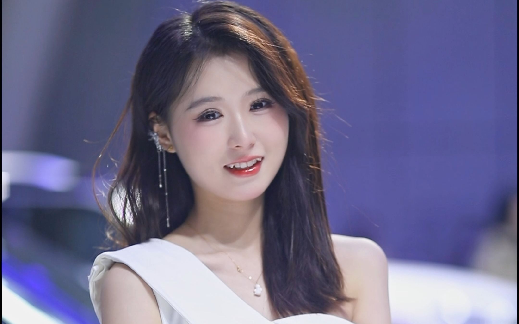 2023年3月哈尔滨车展 长安福特车模 萌萌的虎牙小妹