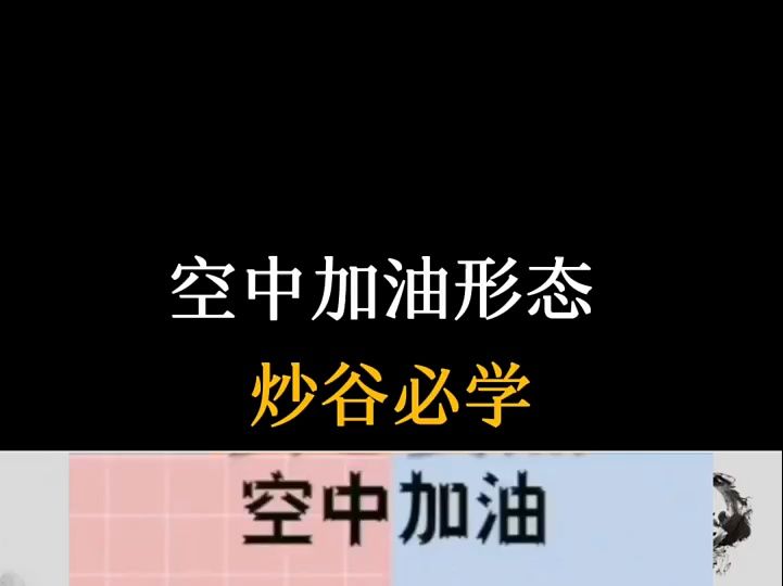 股票空中加油形态,炒股必学