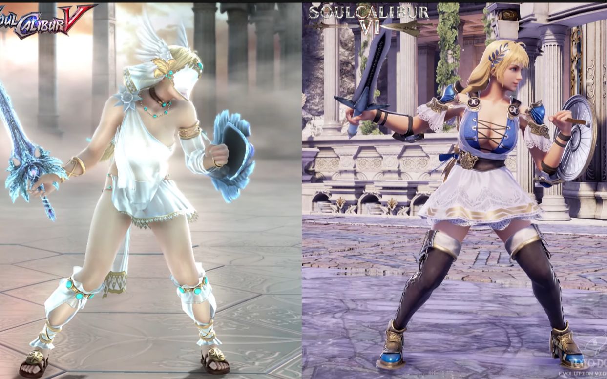 [图]SoulcaliburVI 灵魂能力6 灵魂能力5系列  角色模型背景光影必杀样式对比 （高清画质）谁能回答我6代是不是加了光追