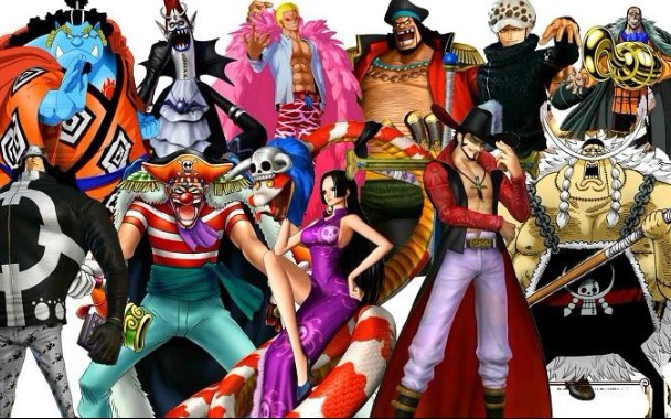【海贼群像万神纪】四皇七武海三大将总有一个是你喜欢的_哔哩哔哩