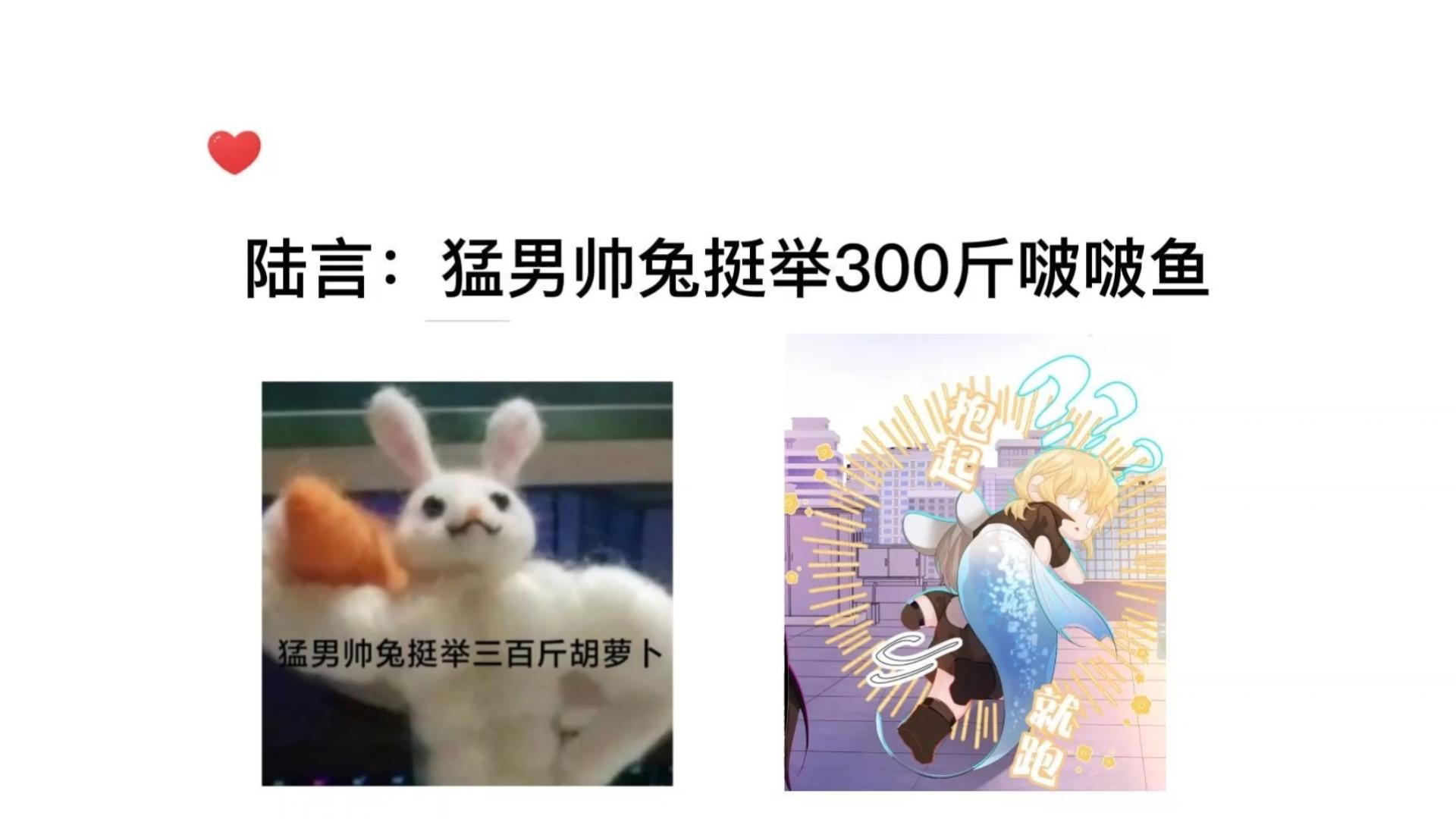 陆言:猛男帅兔挺举三百斤啵啵鱼