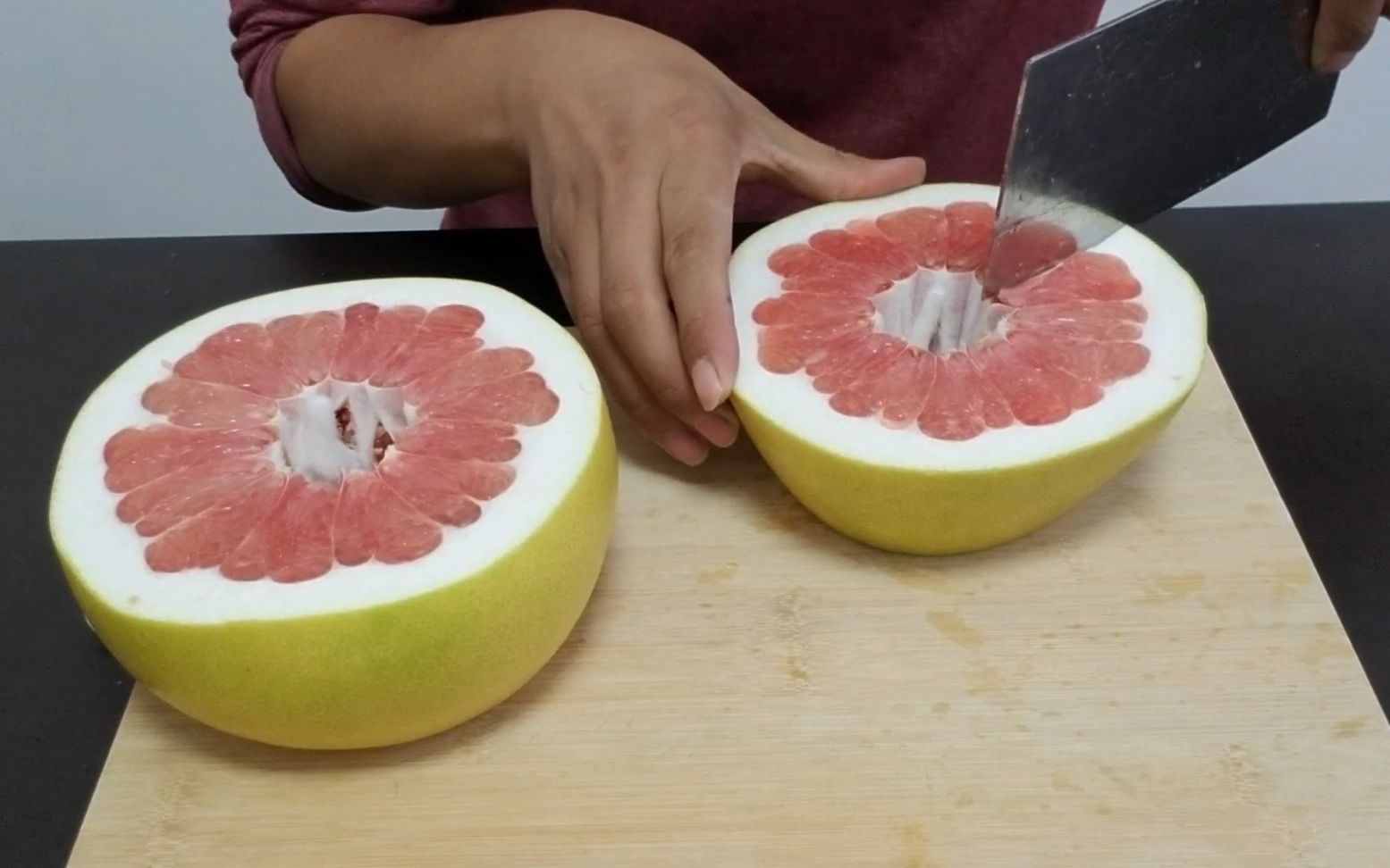 柚子摆盘切法图片