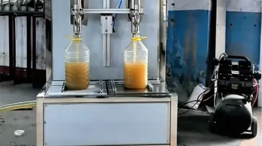 ZLCGA-2半自动双头电子称重式定量灌装机食用油润滑油类灌装机设备