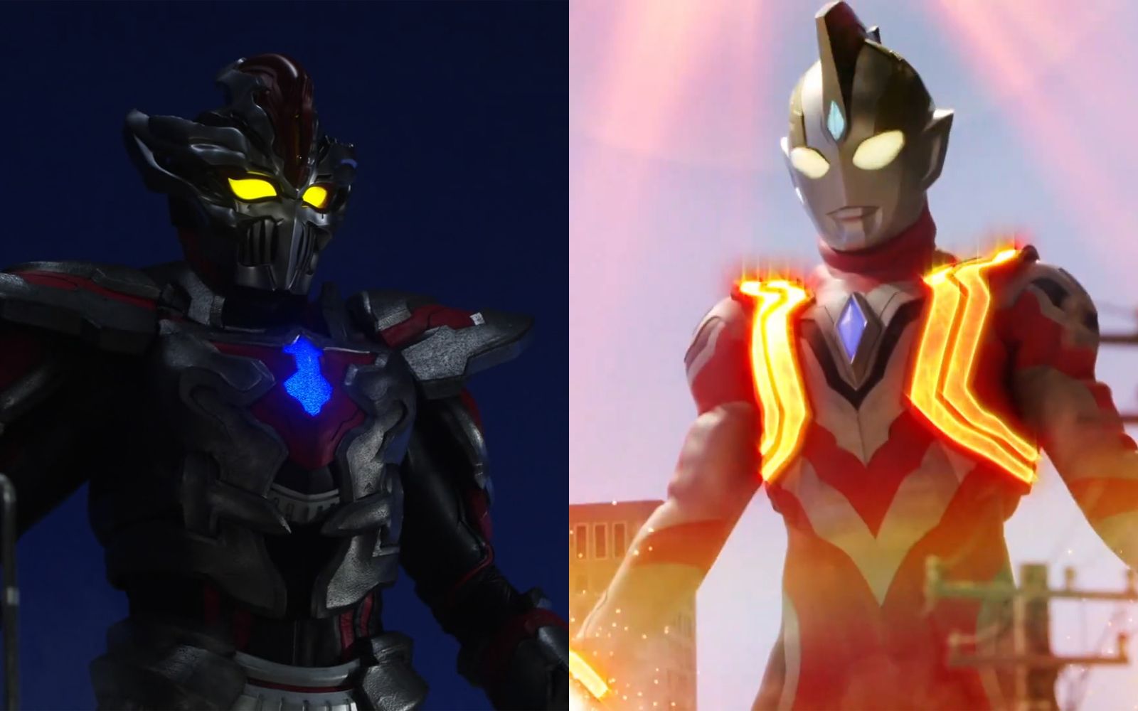 猛男对决!特利迦全剧仅三次强力型对战达贡_哔哩哔哩_bilibili