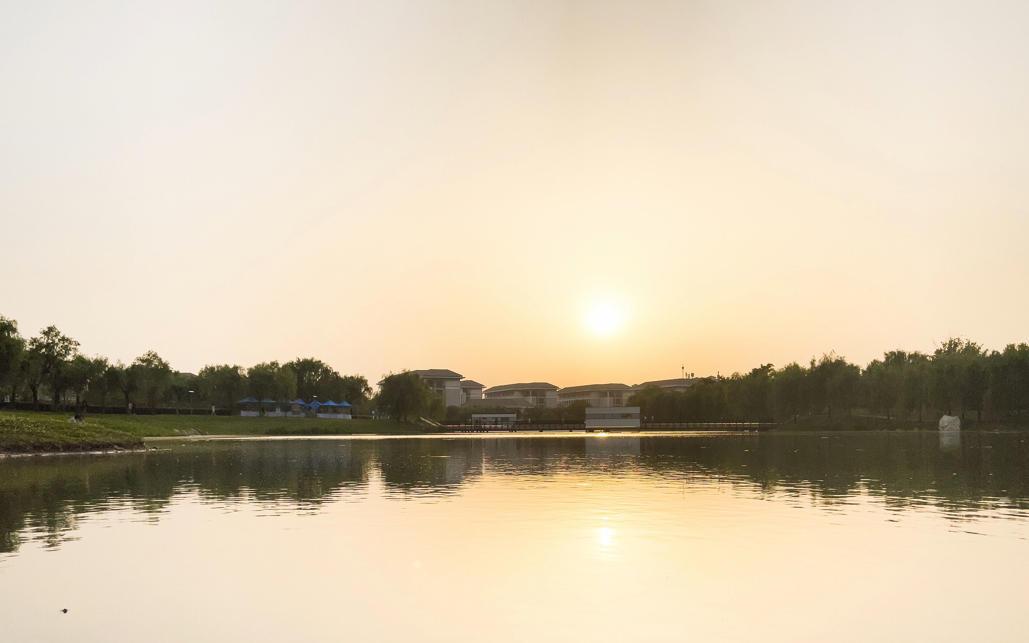 【欧阳】固定延时摄影——龙湾湖日落