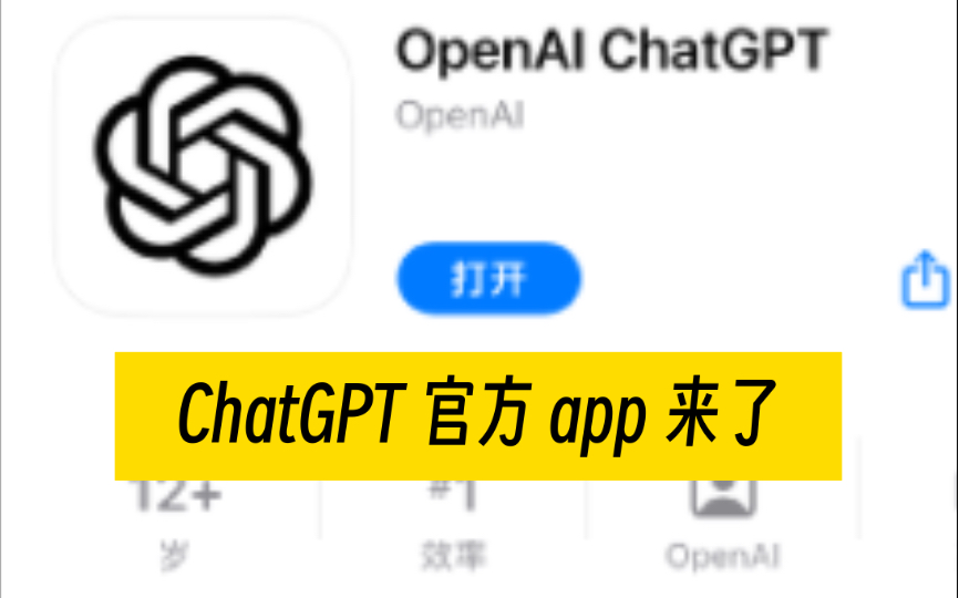 ChatGPT官方APP初体验 APP内可以买Plus!!!哔哩哔哩bilibili