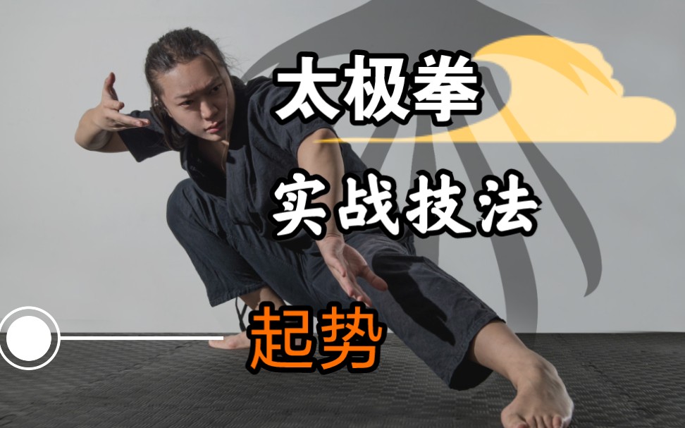 太极拳,实战技法——起势哔哩哔哩bilibili