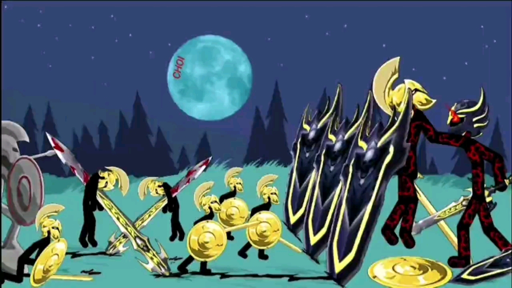 黄金矛士大战黑暗矛士,标题是来自你不惹我,我从不惹你