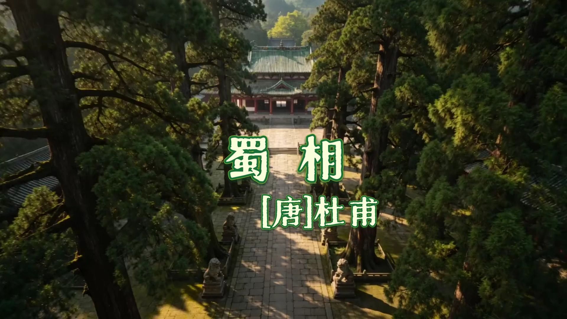 蜀相（出师未捷身先死，长使英雄泪满襟）（唐-杜甫）