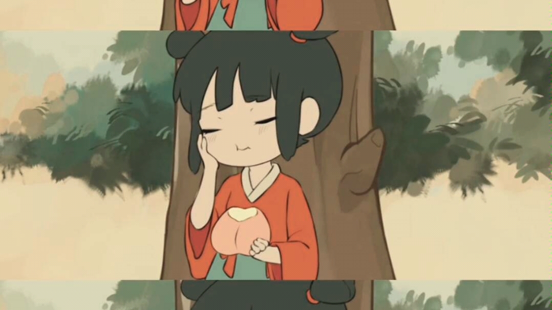 等分无聊,做壁纸【桃之妖妖】动漫拼贴壁纸,这个制作真的很好看,好