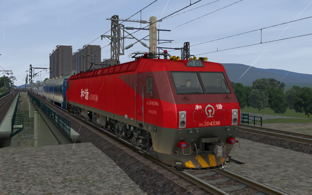 模拟火车2016 宝鸡到蔡家坡hxd3d自由驾驶