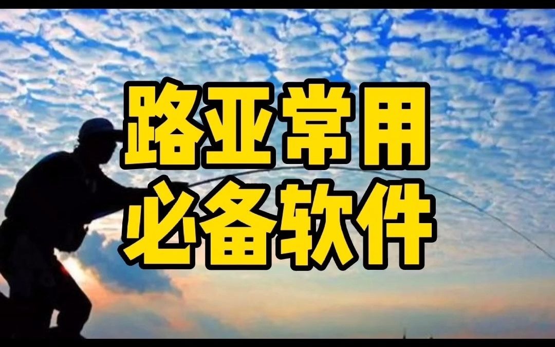 路亚常用必备软件哔哩哔哩bilibili