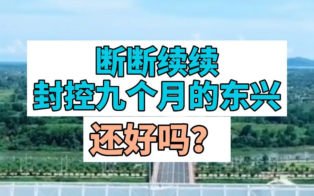 断断续续封控九个月的东兴,还好吗?哔哩哔哩bilibili