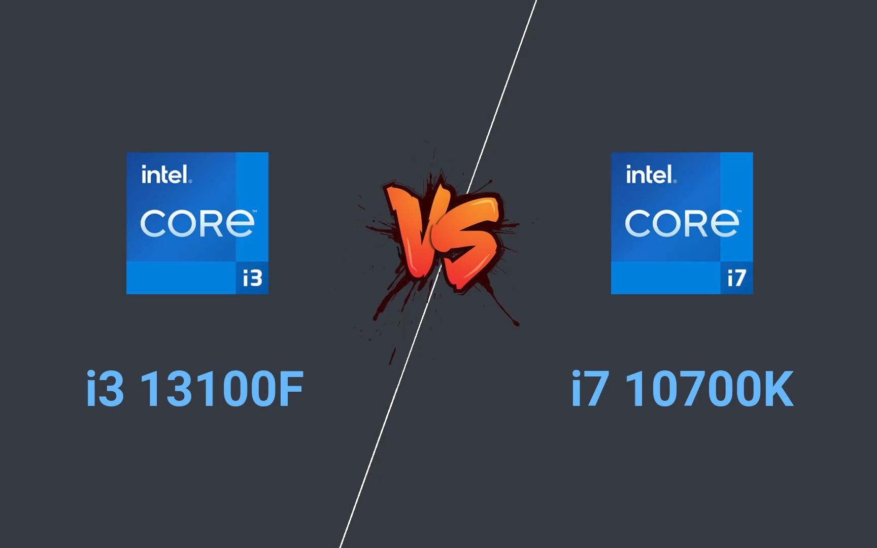 Intel 13100f vs Intel 10700k  13代i3硬扛10代i7,有没有赢的可能?哔哩哔哩bilibili