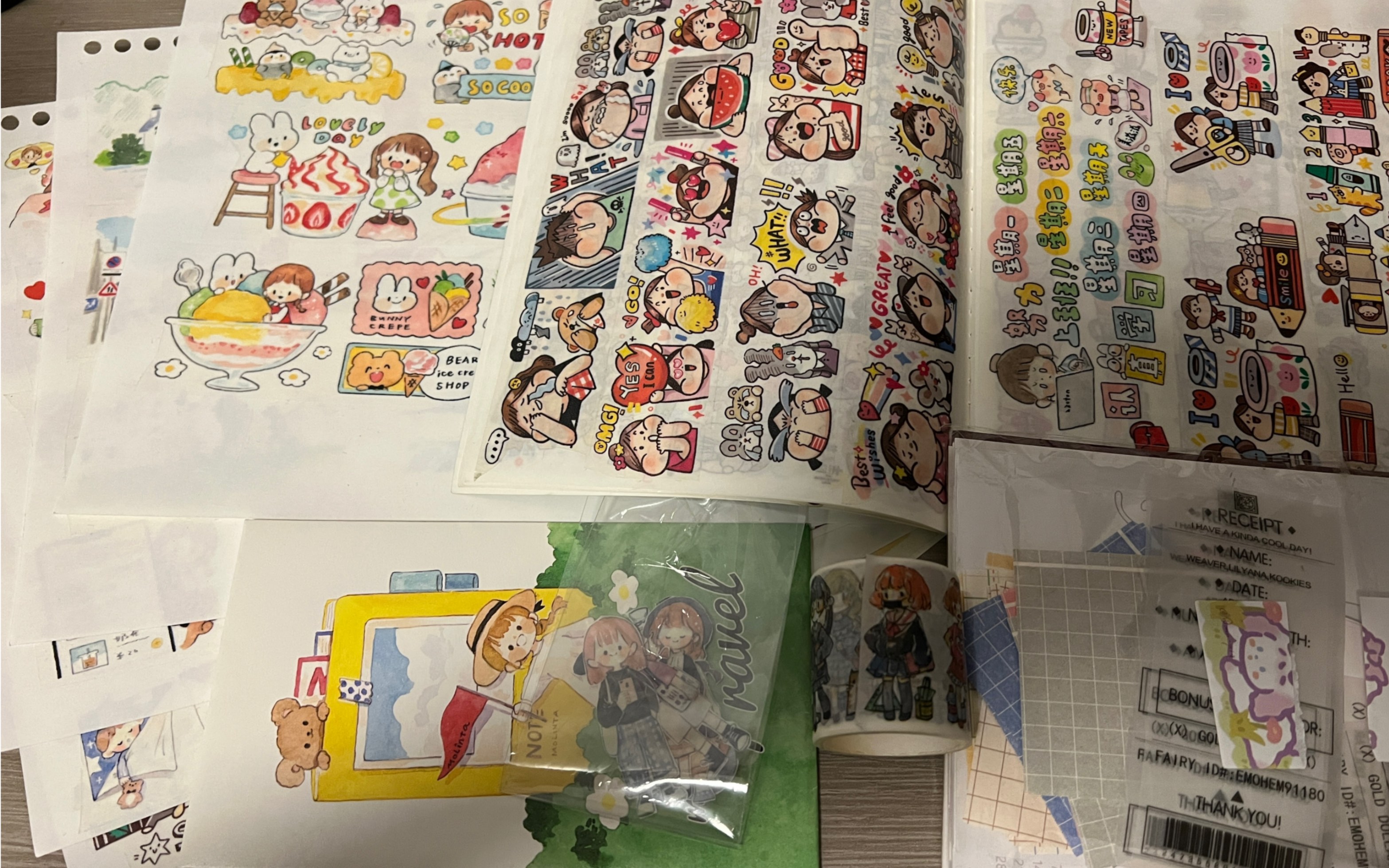 主含卓大王 肉球 超炸离型纸本胶带福袋|22张正反面a5离型纸本,6张a4