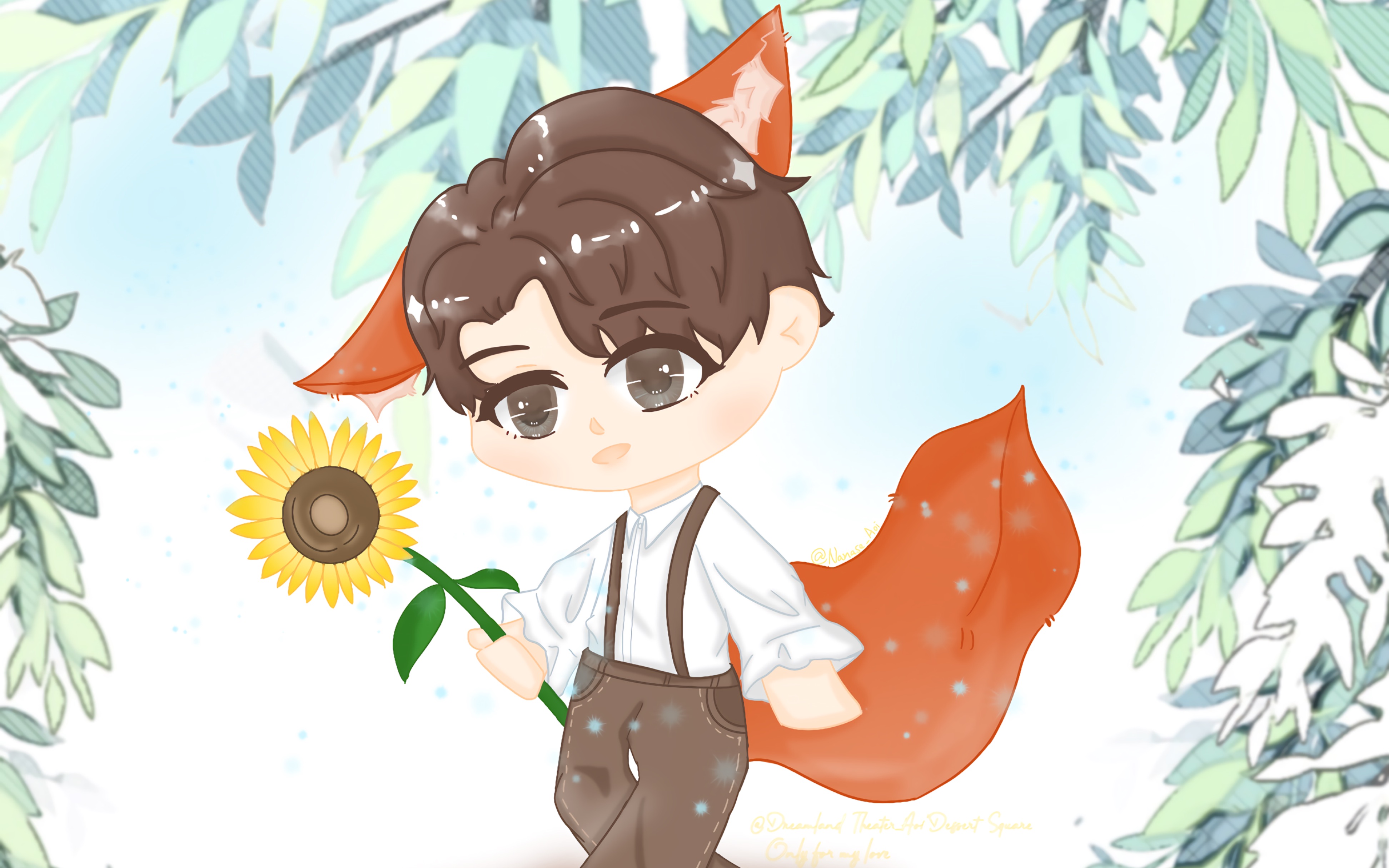 【向日葵画室-齐思钧】齐小狐狸春游记