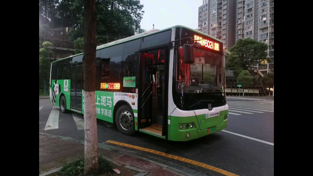 湘交摄长沙公交长沙公交集团602路省植物园社区芙蓉苑前方展望