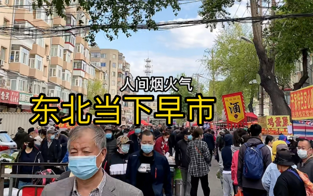 东北当下的早市,煎鲅鱼!哔哩哔哩bilibili