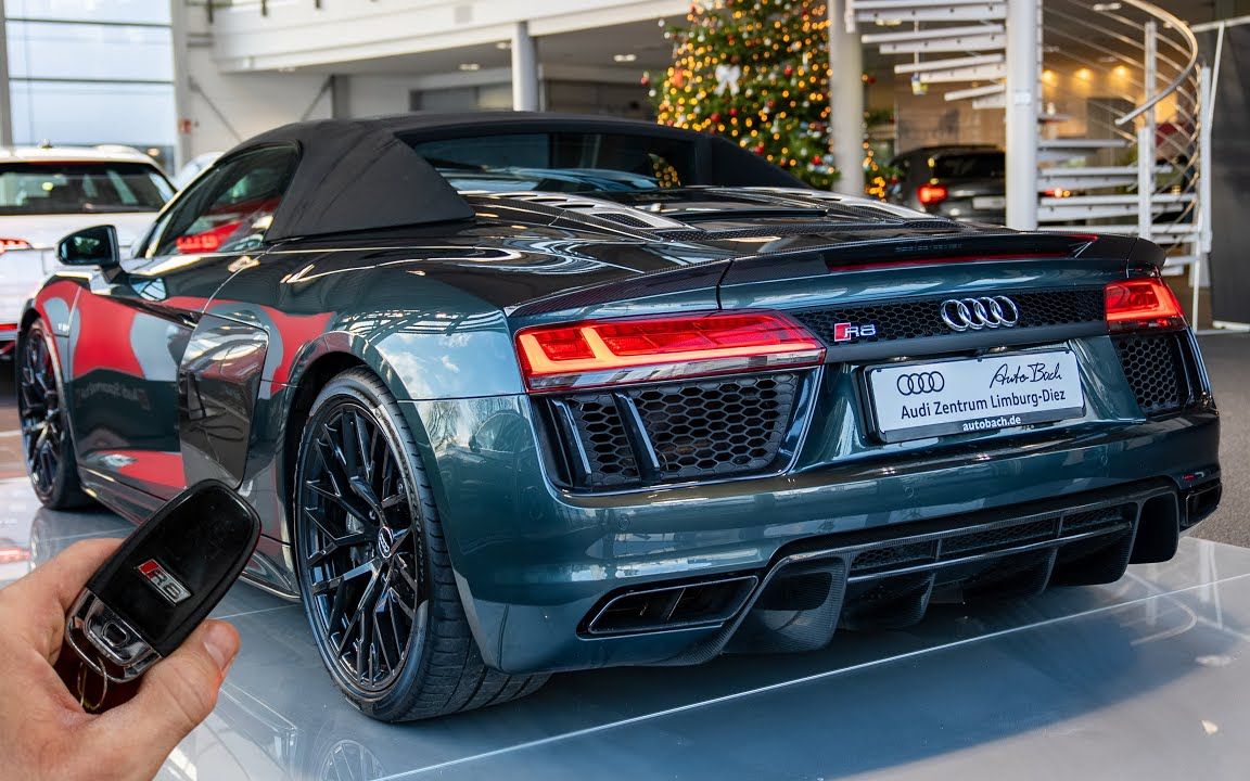 2017奥迪r8 spyder 5.2 fsi (610hp) - 声浪&细节展示