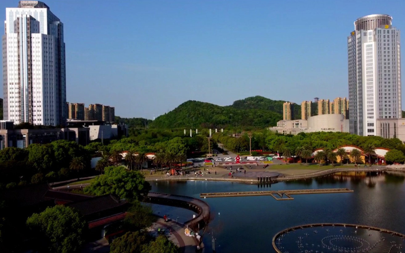 无人机航拍#椒江cbd#白云山