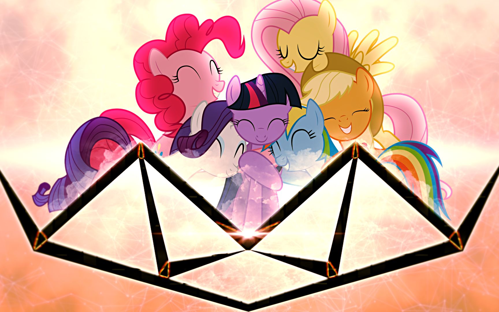 当小蝶看到小马游行时的反应