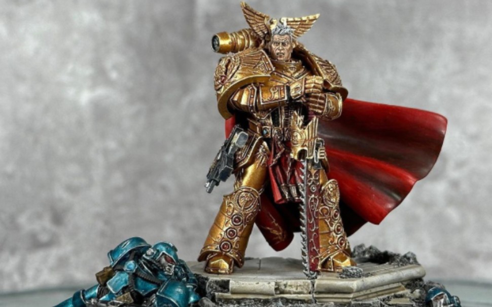 对比漆涂装帝国之拳原体 罗格多恩