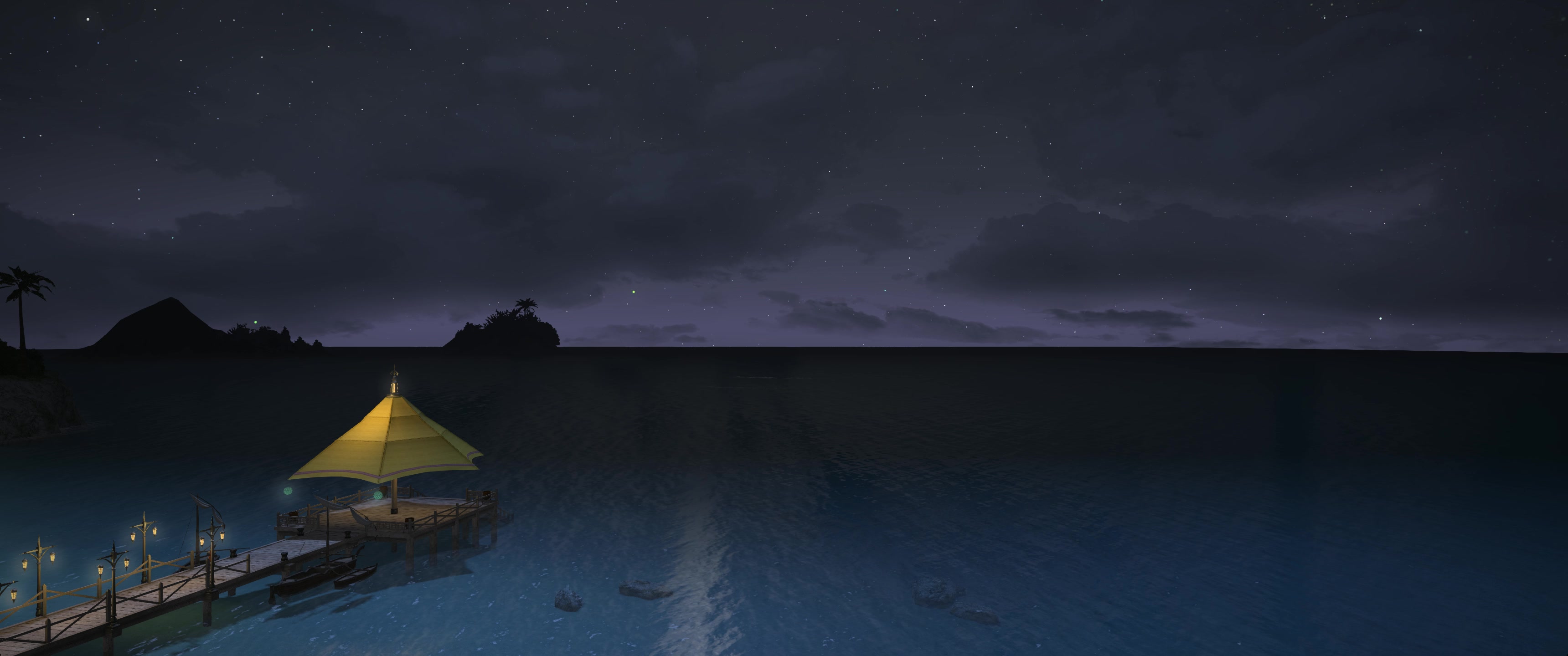 【ff14】海雾村看着大海,听着歌就能发呆一晚上(1)