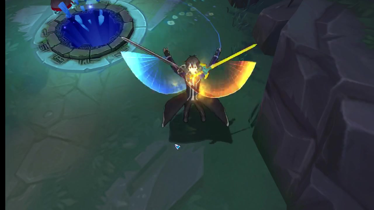 300英雄桐人精灵皮肤演示动作_哔哩哔哩_bilibili