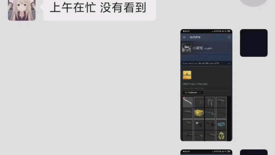 [图][csgo]曝光一个csgo交易贴吧的骗子，我nt被骗了所有的零花钱（500）元，希望大家记住我的教训，别去贴吧交易，交易一定要走平台！