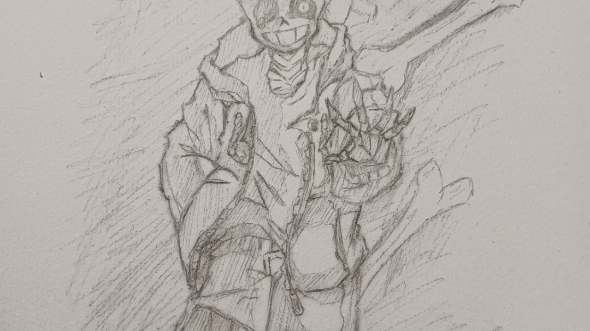 传说之下sans手绘临摹